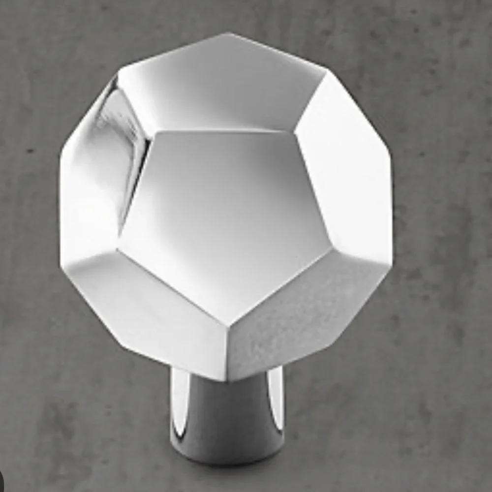 NEW🩶Restoration hardware Camden crystal 1.00 knob polished silver $22